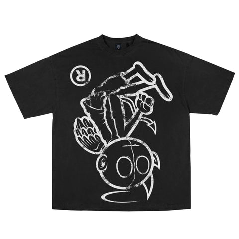 Devil/Angel Upside Down Logo Tee (BLACK)