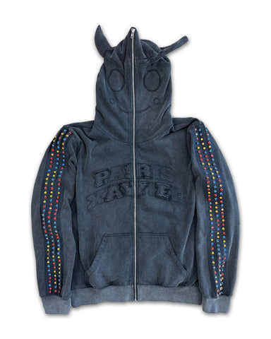 Devil/Angel Rhinestone Jacket (WASHED)