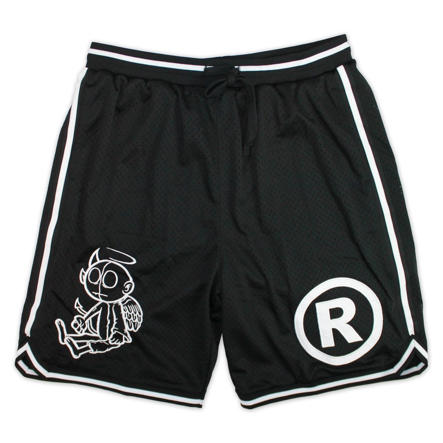 Devil/Angel Basketball Shorts (BLACK)