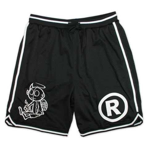 Devil/Angel Basketball Shorts (BLACK)