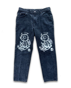 Devil/Angel Daily Jeans (BLACK)