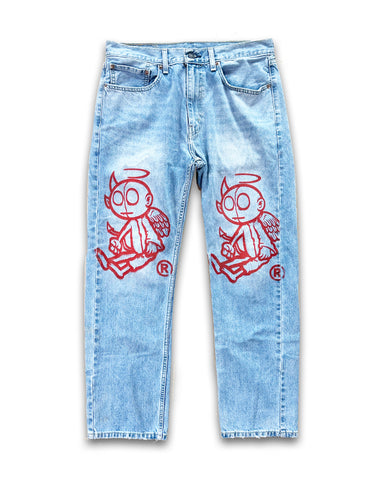 Devil/Angel Daily Jeans (BLUE)