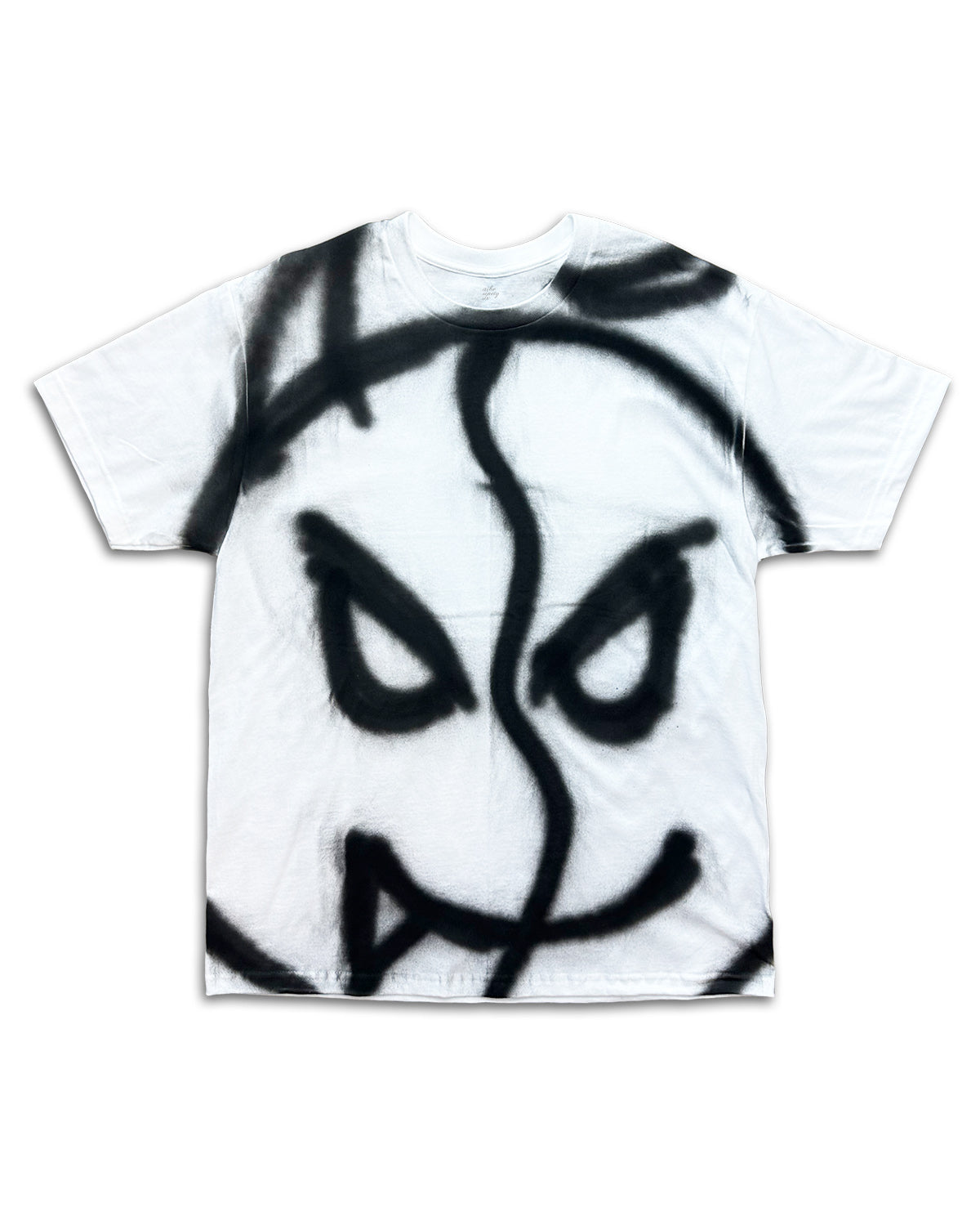 Devil/Angel Mad Spray Paint Tee (WHITE)